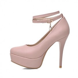 Women's Shoes Round Toe Stiletto Heel Pumps with Buckle Shoes More Colors available