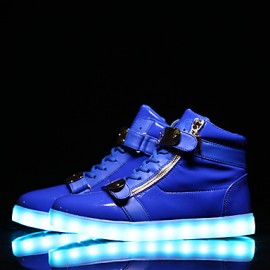 LED Shoes USB Charging Luminous Shoes Women's Casual Shoes Fashion Sneakers Black / Blue / Red / White