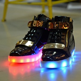 LED Shoes USB Charging Luminous Shoes Women's Casual Shoes Fashion Sneakers Black / Blue / Red / White