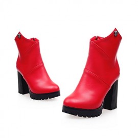 Women's Shoes Chunky Heel Round Toe/Closed Toe Boots