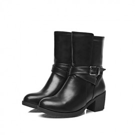 Women's ShoesChunky Heel Round Toe/Closed Toe Boots