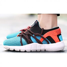 Women's Shoes Tulle Flat Heel Comfort Fashion Sneakers Athletic Blue / Pink / Gray / Orange