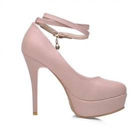 Women's Shoes Round Toe Stiletto Heel Pumps with Buckle Shoes More Colors available