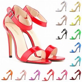 Women's Shoes Patent Leather Stiletto Heel Heels Sandals Party & Evening