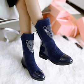 Women's Boots Winter Platform PU Casual Others Black / Blue Walking